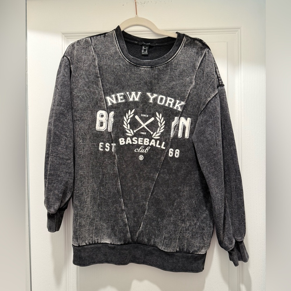 Black Graphic Sweater